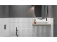 Palette Decor White 1231 -دکور سرامیک پالت سفید 11.5x24 - کاشی مرجان Marjan Tile